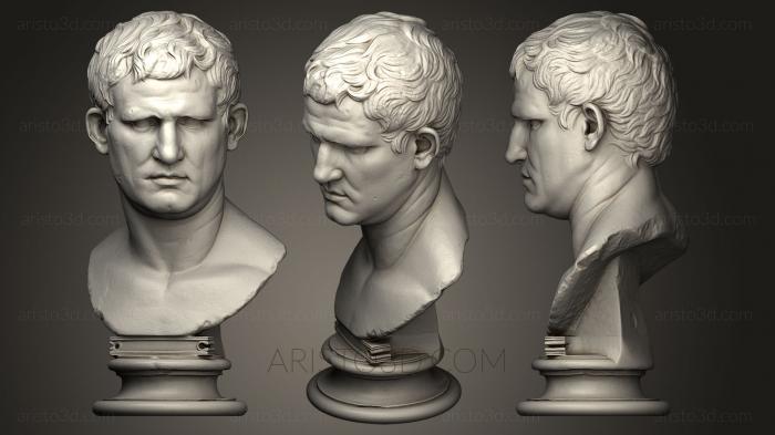 Busts and heads antique and historical (BUSTA_0187) 3D model for CNC machine